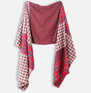 Checked Shirt Scarf