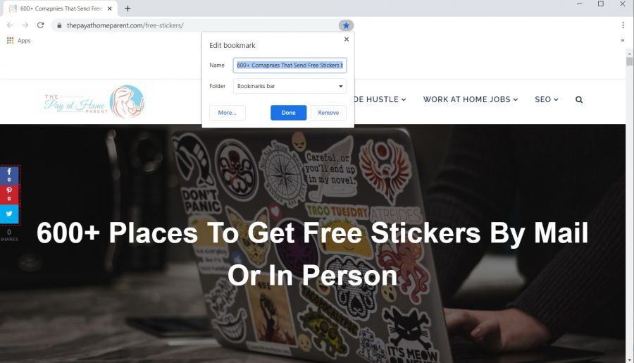 Captura de pantalla de cómo resaltar una publicación