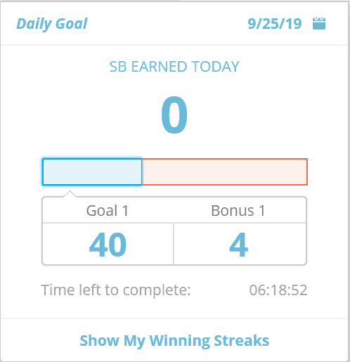 Objetivo diario de Swagbucks