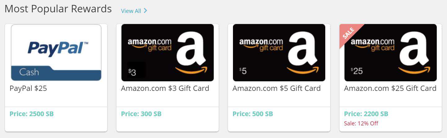 Método de pago Swagbucks