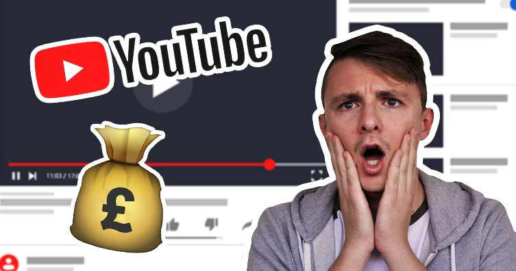 YouTube shocked money bag logo video