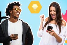 dating apps header logos people phones