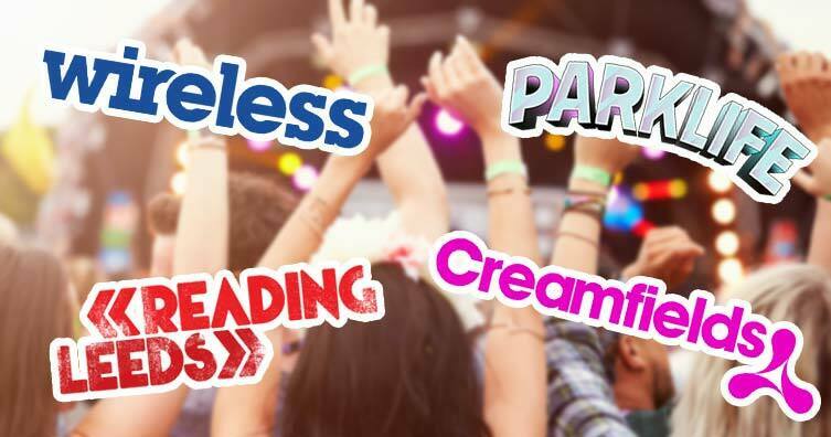 Festival logos event music concert wireless parklife reading leeds creamfields