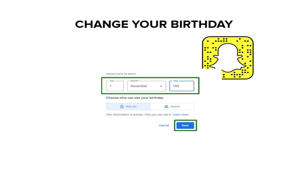Cómo cambiar tu cumpleaños en Snapchat