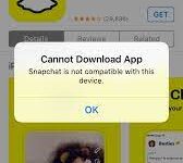 Por que Snapchat no se descarga en mi iPhone